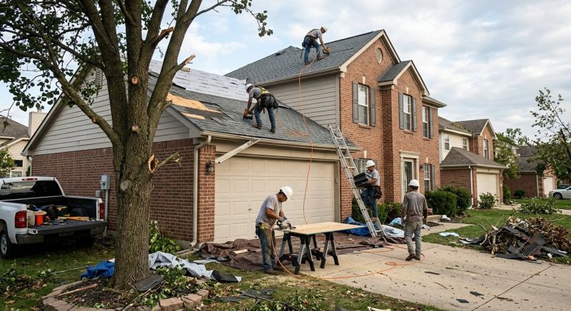 Roof Storm Damage Remediation in Olathe, KS